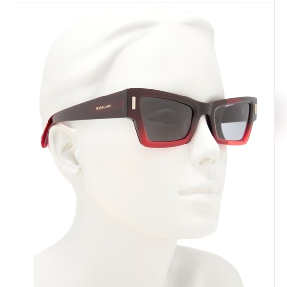 Salvatore Ferragamo Other - FERRAGAMO Rivets 53mm Modified Rectangular Sunglasses Unisex